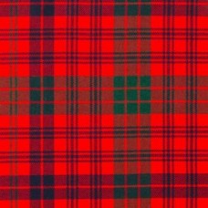 Ross Red Modern 16oz Tartan Fabric By The Metre